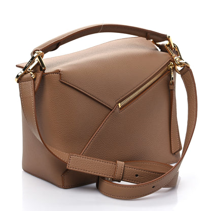 Loewe Grained Calfskin Small Puzzle Edge Bag Toffee 3 of 10