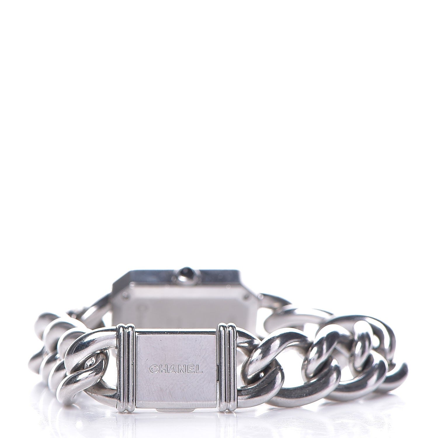 Chanel Stainless Steel Diamond Bezel Mother of Pearl 16mm Chain Premiere Quartz Watch S 4 of 6