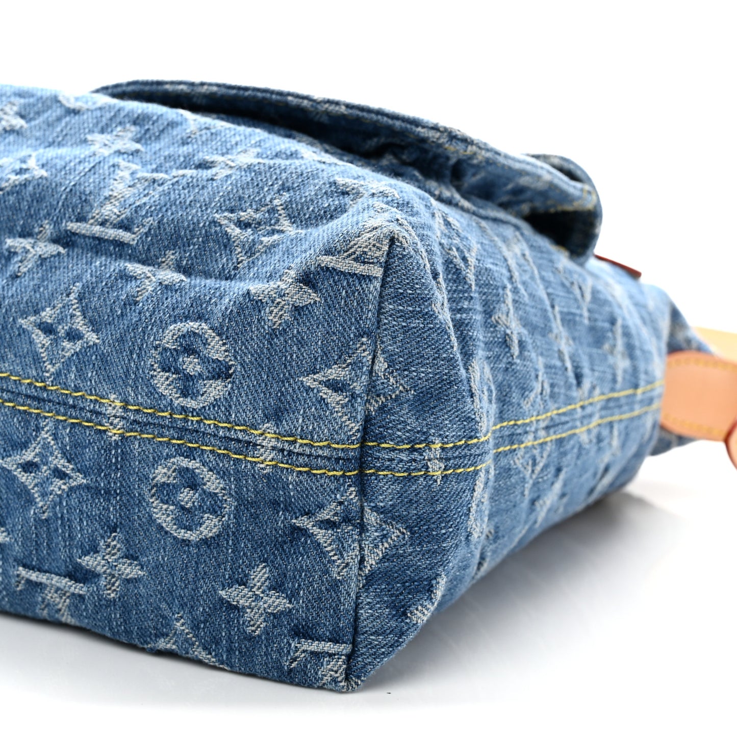 Monogram Denim Baggy PM  Blue
