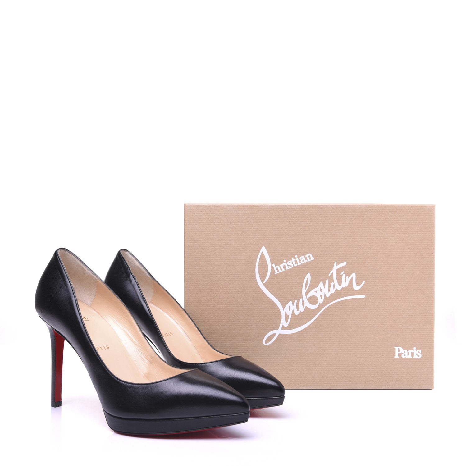 Christian Louboutin Shiny Nappa Pigalle Plato 100 Pumps 39 Black 16 of 16