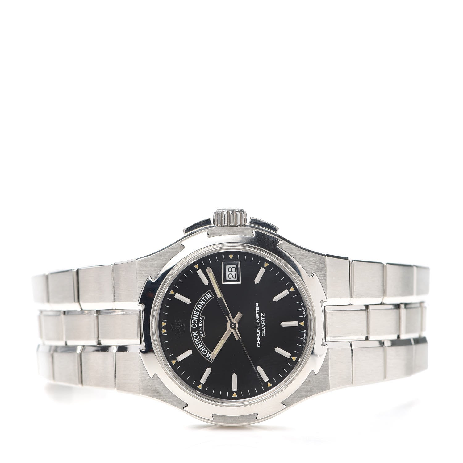 Vacheron Constantin Stainless Steel 35mm Overseas Quartz Watch Black 72050 2 of 5
