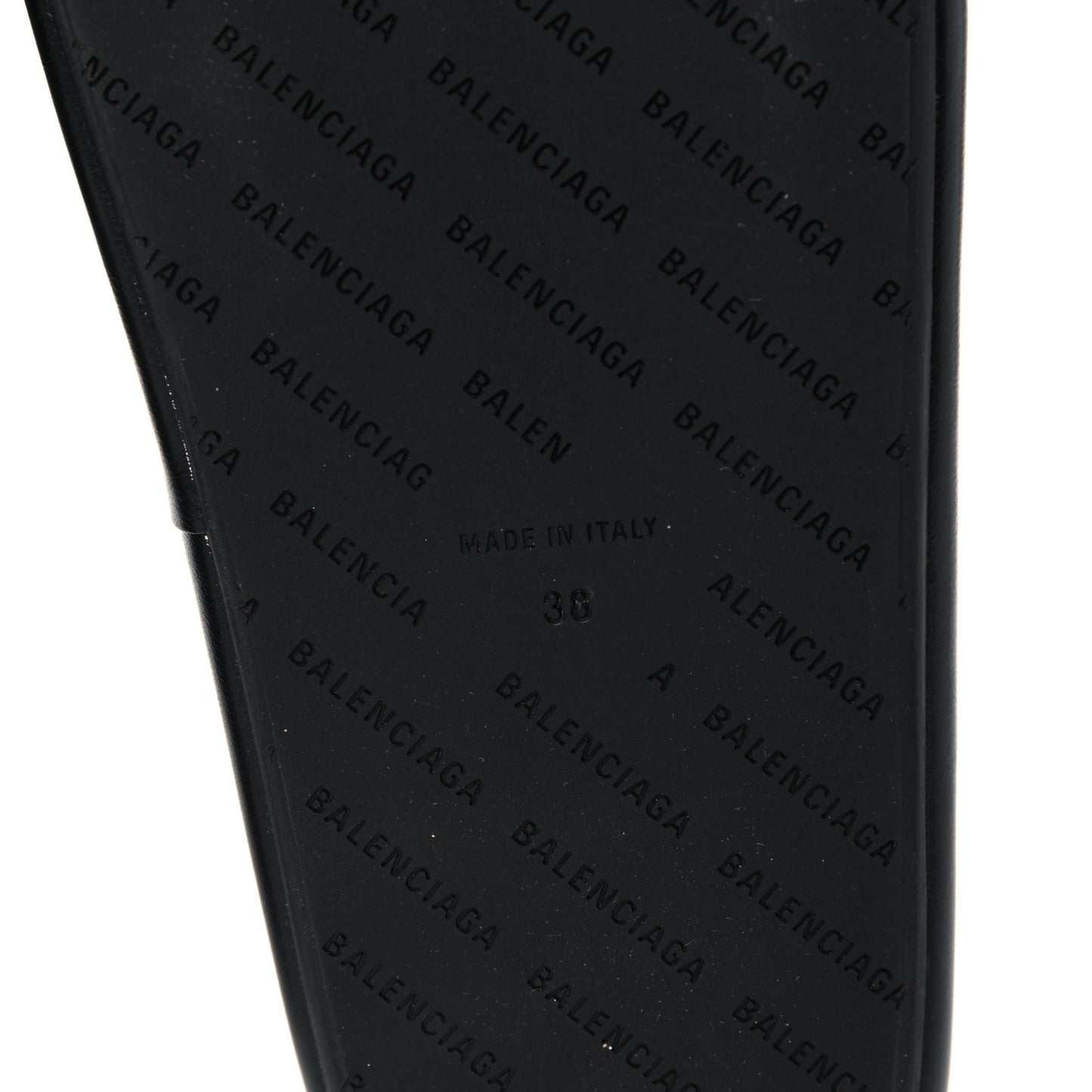 Smooth Nappa Logo Rise Platform Sandals 38 Black White