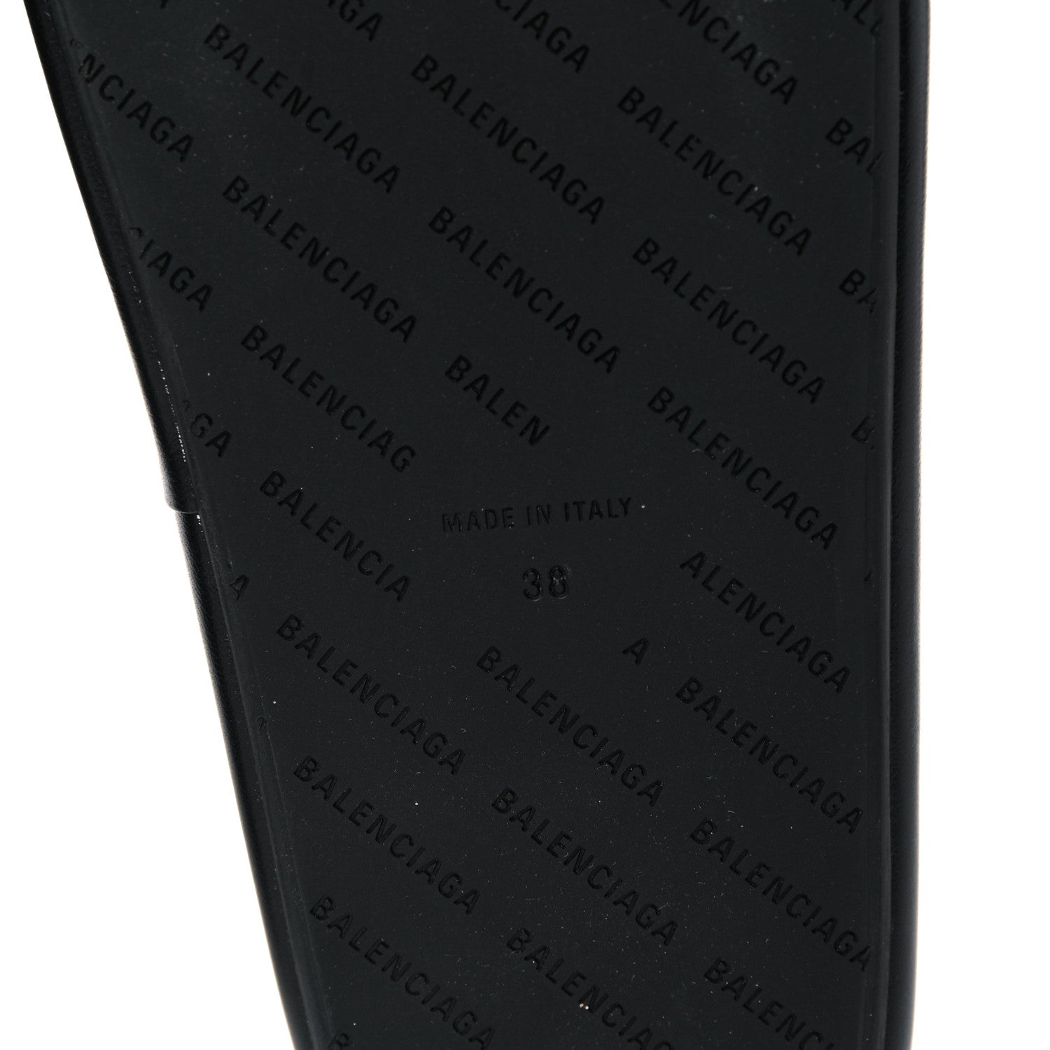 Balenciaga Smooth Nappa Logo Rise Platform Sandals 38 Black White 8 of 10