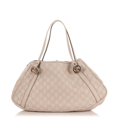 Gucci Guccissima Medium Twins Shoulder Bag Off White 1 of 7
