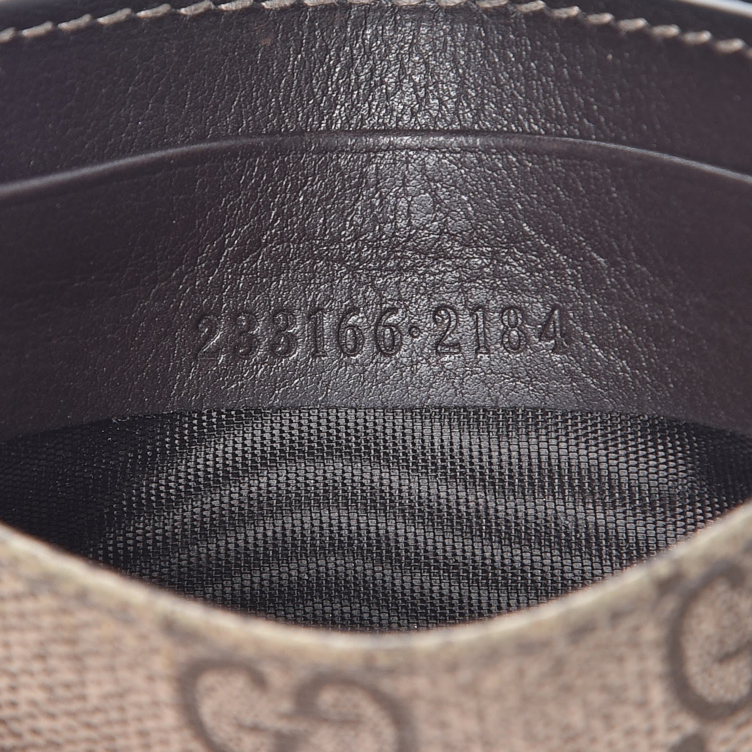 Gucci GG Supreme Monogram Card Holder Dark Brown 7 of 7