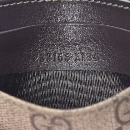 Gucci GG Supreme Monogram Card Holder Dark Brown 7 of 7