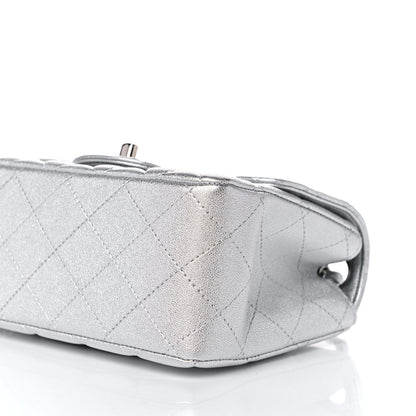 Chanel Metallic Lambskin Quilted Mini Square Flap Silver 9 of 11