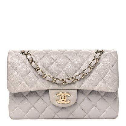 Chanel Caviar Quilted Small Double Flap Grey 1 of 11