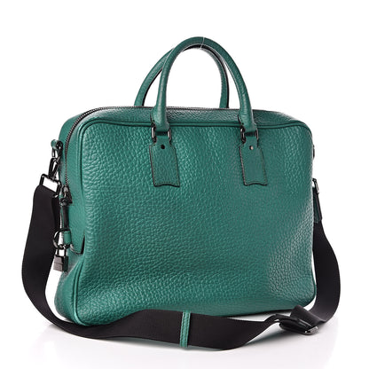 Burberry Signature Grain Briefcase Green 3 of 18