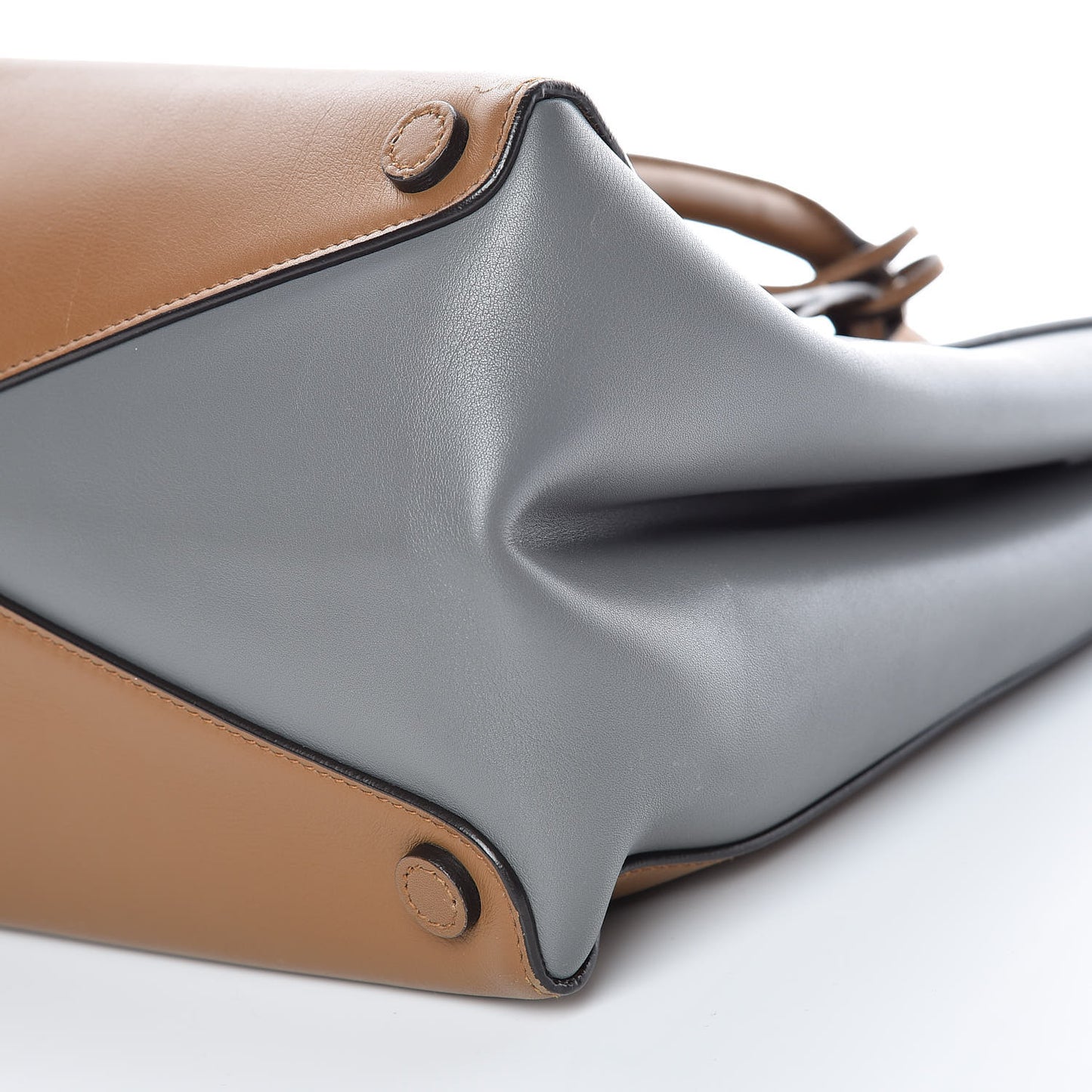 City Calf Small Double Handle Tote Canella Marmo