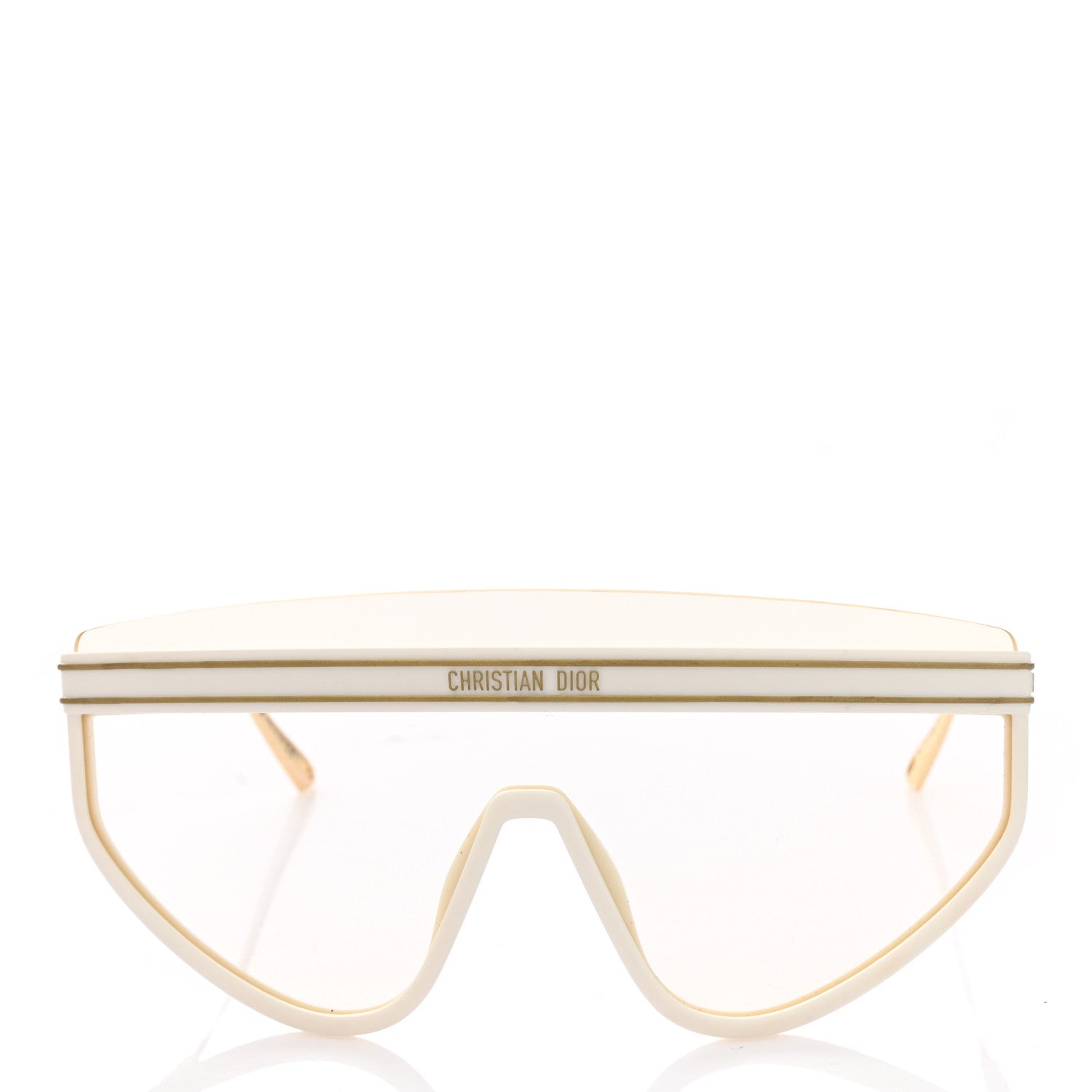 Christian Dior Mask DiorClub M2U Sunglasses Translucent Ivory 2 of 9