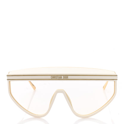 Christian Dior Mask DiorClub M2U Sunglasses Translucent Ivory 2 of 9