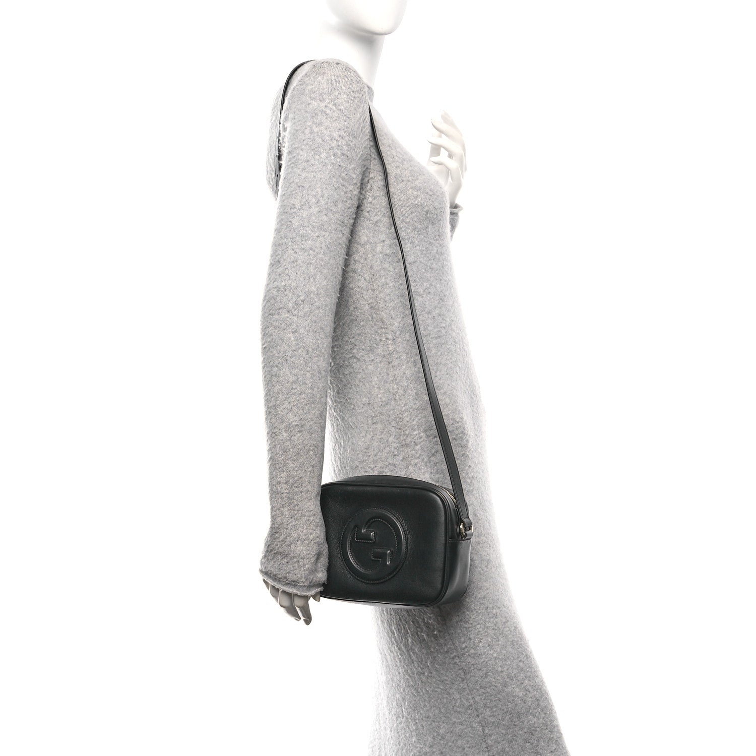 Gucci Sweetbread Calfskin Mini Blondie Bag Black 2 of 11