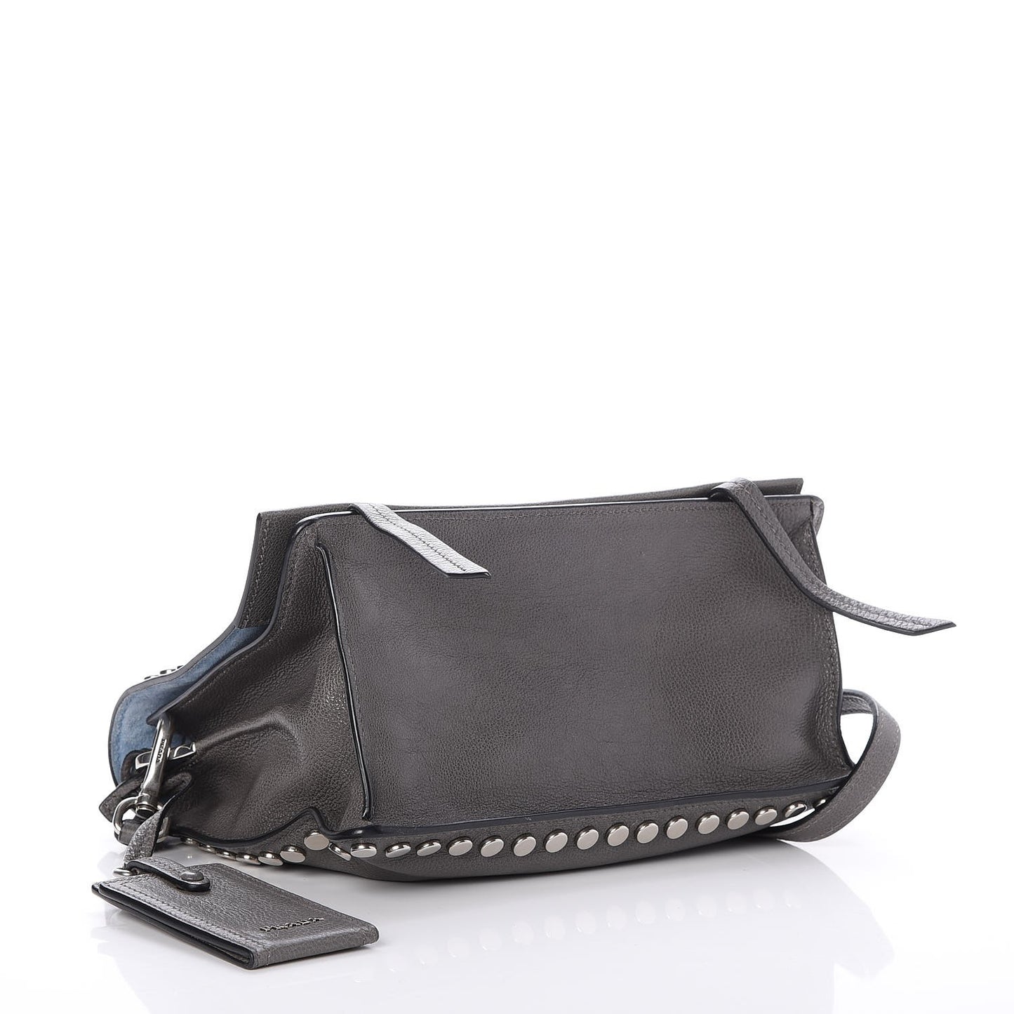 Glace Calf Studded Etiquette Flap Marmo Astrale