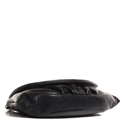 Chanel Caviar Half Moon Wallet On Chain WOC Black 4 of 9