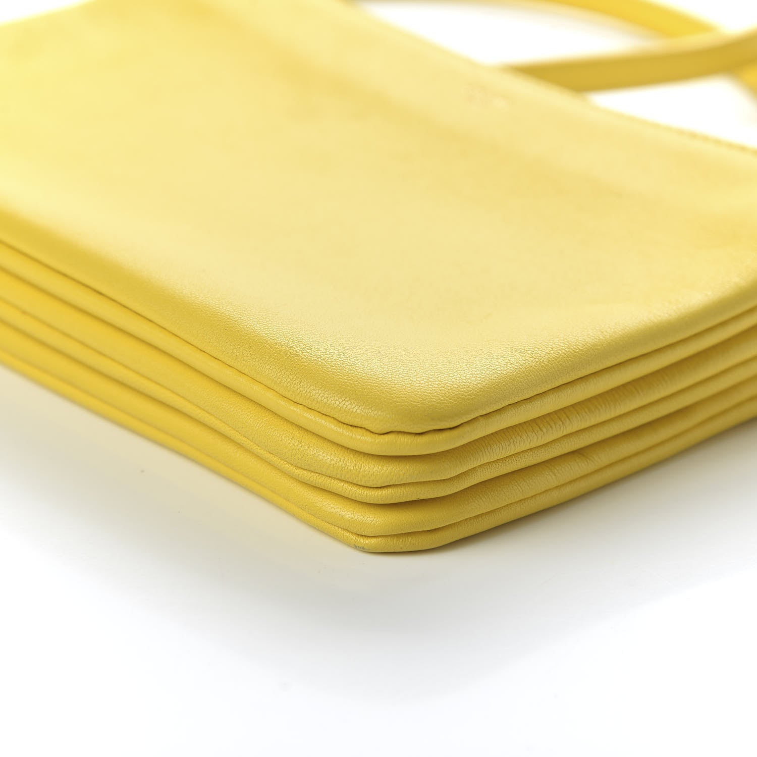 Celine Lambskin Small Trio Crossbody Bag Fluo Yellow 7 of 9