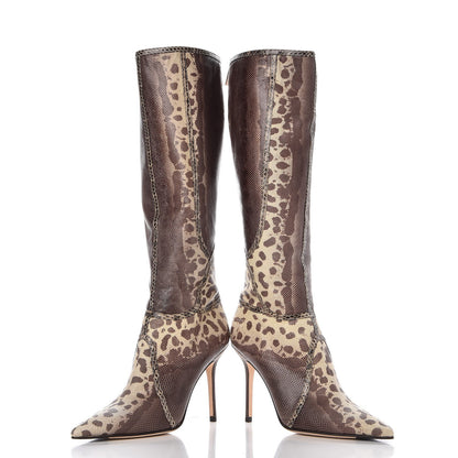 Jimmy Choo Karung Million Knee High Pointed Toe Boots 38.5 7 of 11
