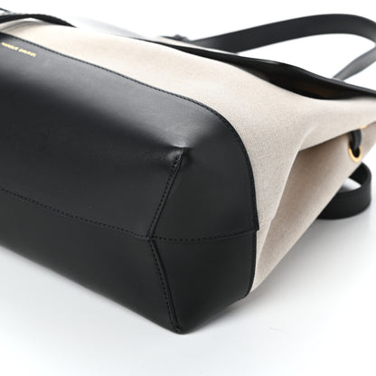 Mansur Gavriel Canvas Calfskin Lady Bag Creme Black 9 of 9