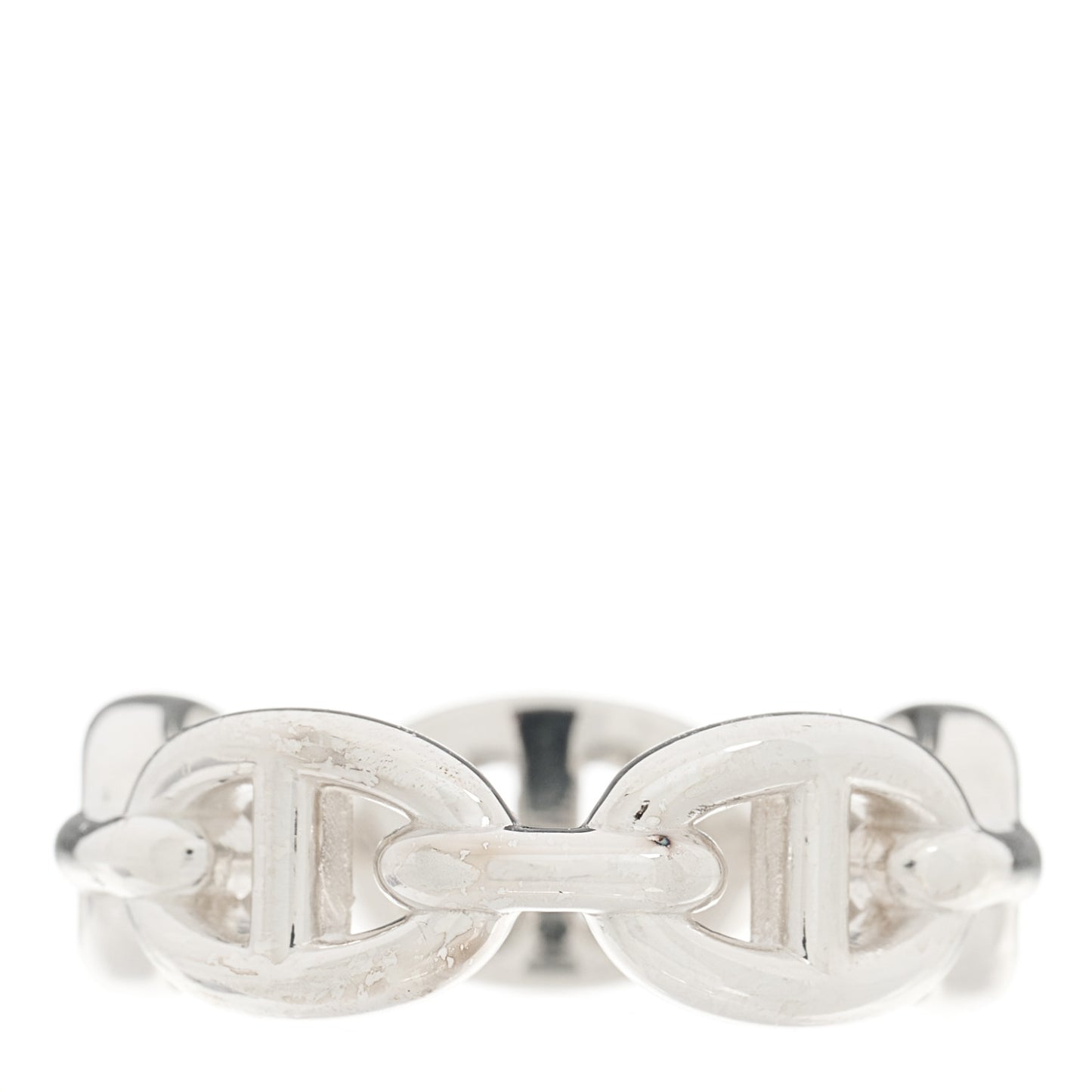 Sterling Silver PM Chaine d'Ancre Enchainee Band Ring 55 7.25