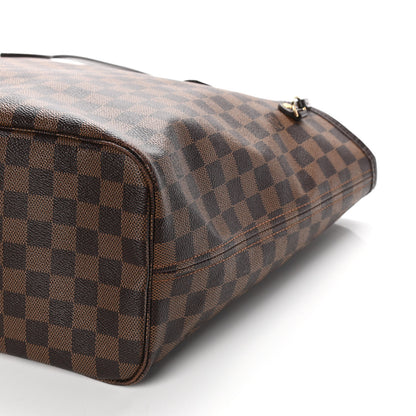 Louis Vuitton Damier Ebene Neo Neverfull MM Rose Ballerine 9 of 14