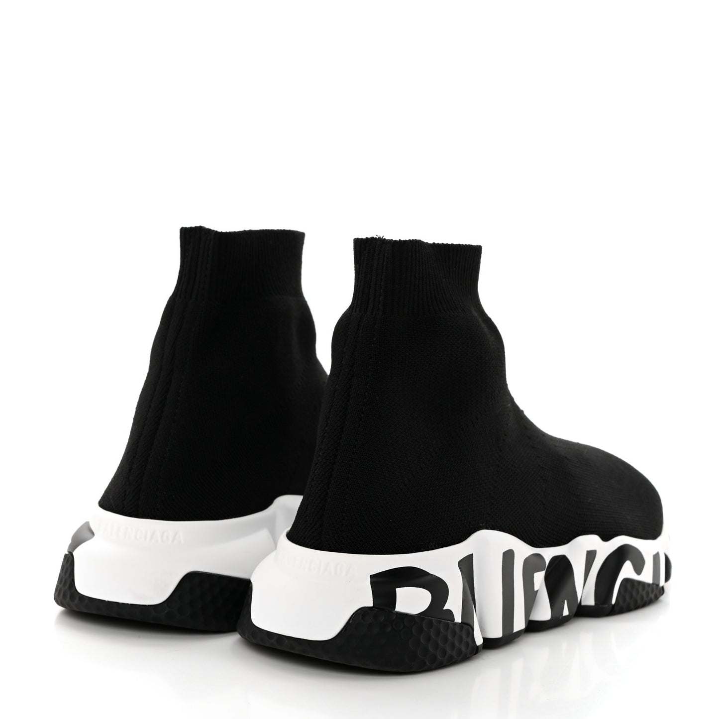 Neoprene Knit Womens Speed Graffiti Sneakers 38 Black White