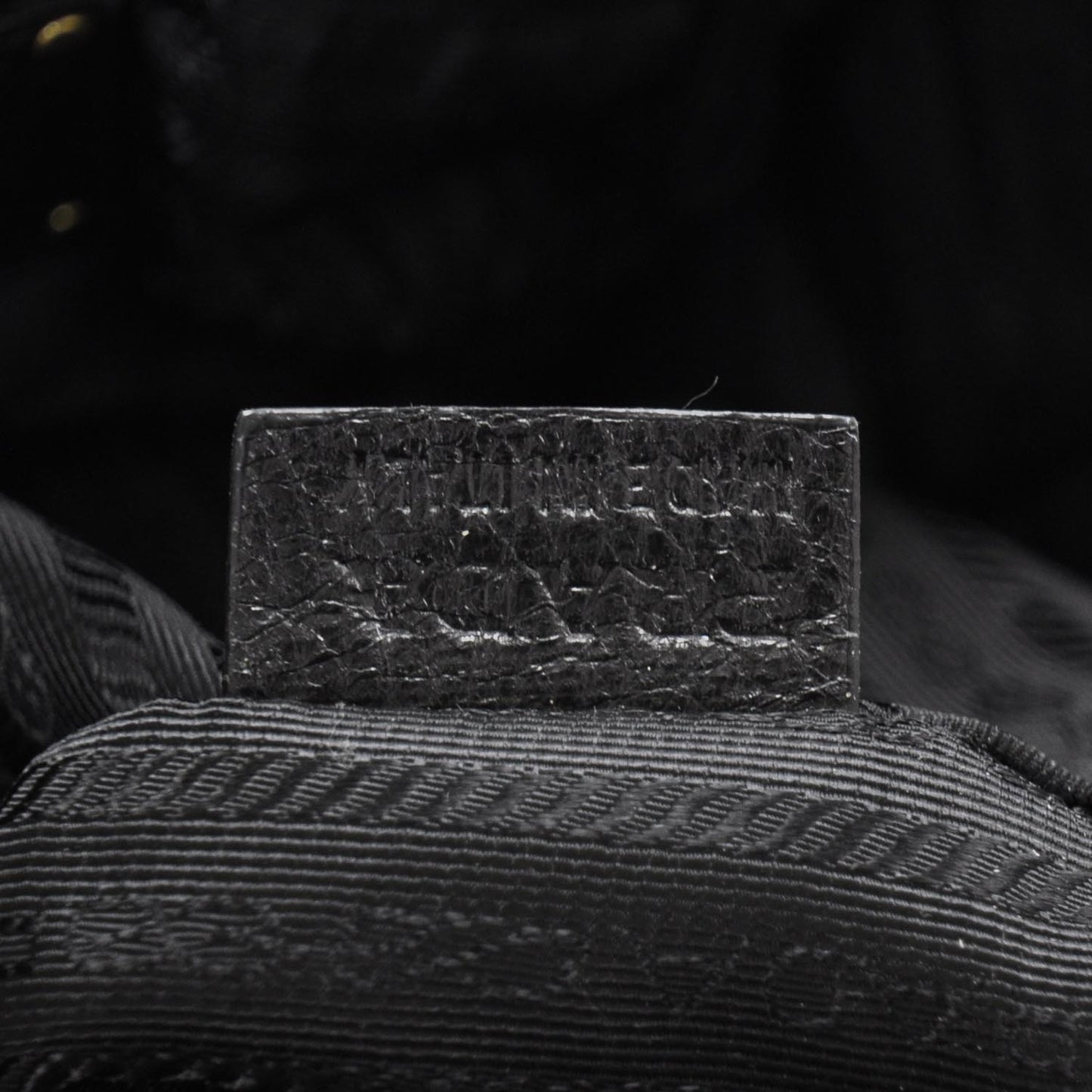 Deerskin Shoulder Bag Black