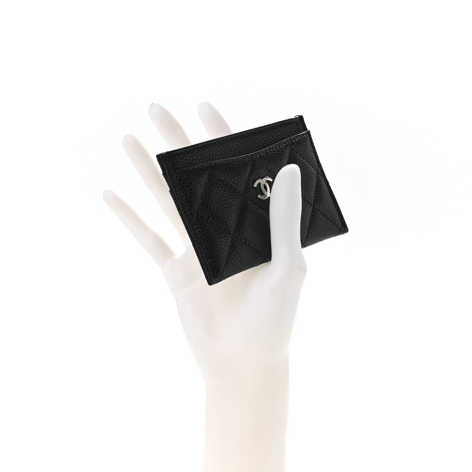 Chanel Caviar Quilted Card Holder Black 2 of 13