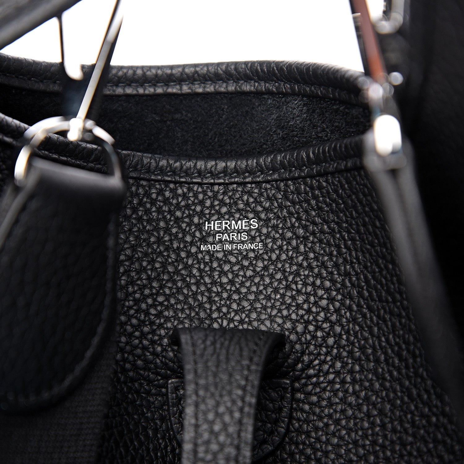 Hermes Taurillon Clemence Evelyne III PM Black 5 of 10