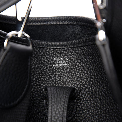 Hermes Taurillon Clemence Evelyne III PM Black 5 of 10