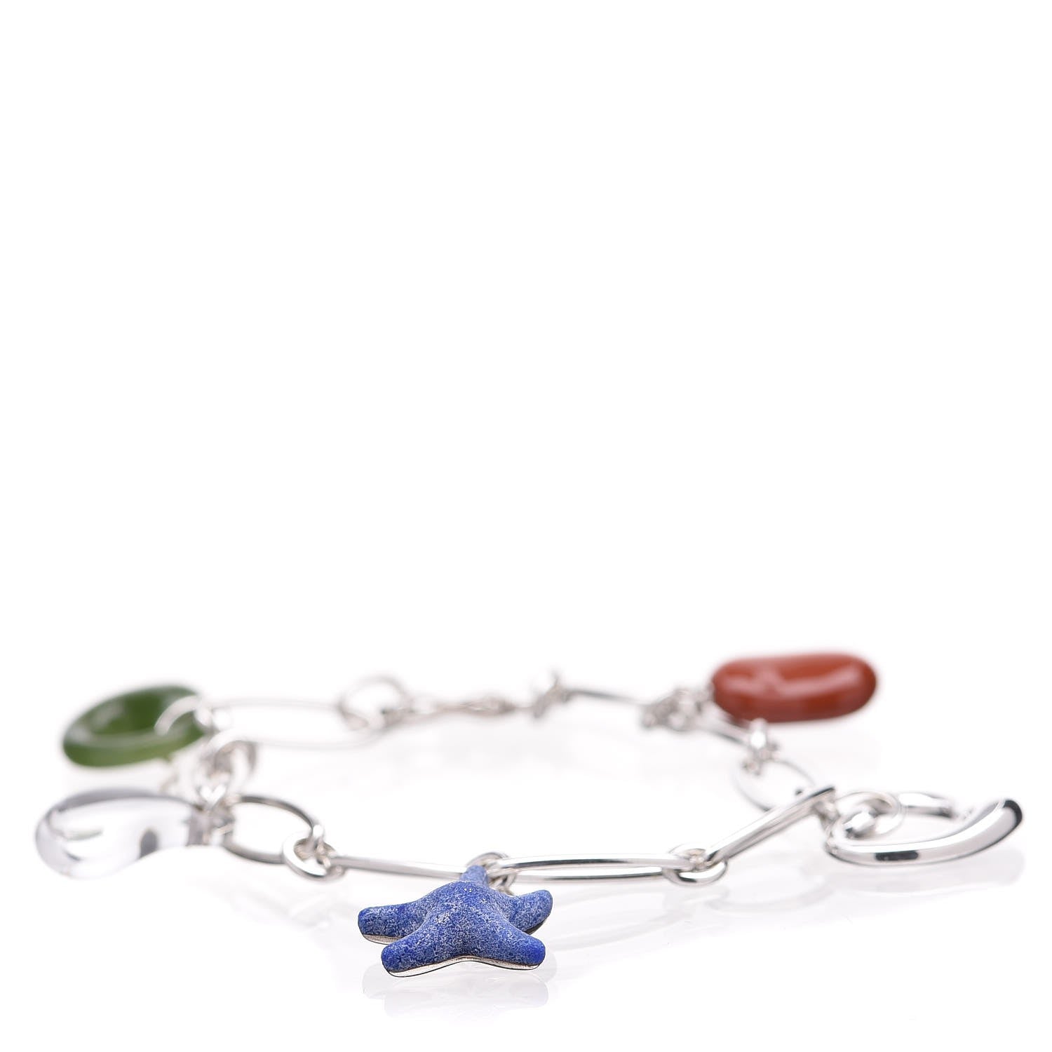 Tiffany Sterling Silver Elsa Peretti Five Charm Bracelet 1 of 5