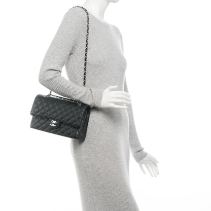 Chanel Caviar Quilted Medium Double Flap Black 2 of 7