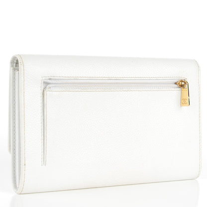 Chanel Caviar Timeless CC Wallet White 7 of 13