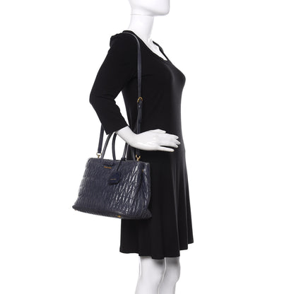 Miu Miu Nappa Matelasse Bow Tote Bleuette 2 of 10
