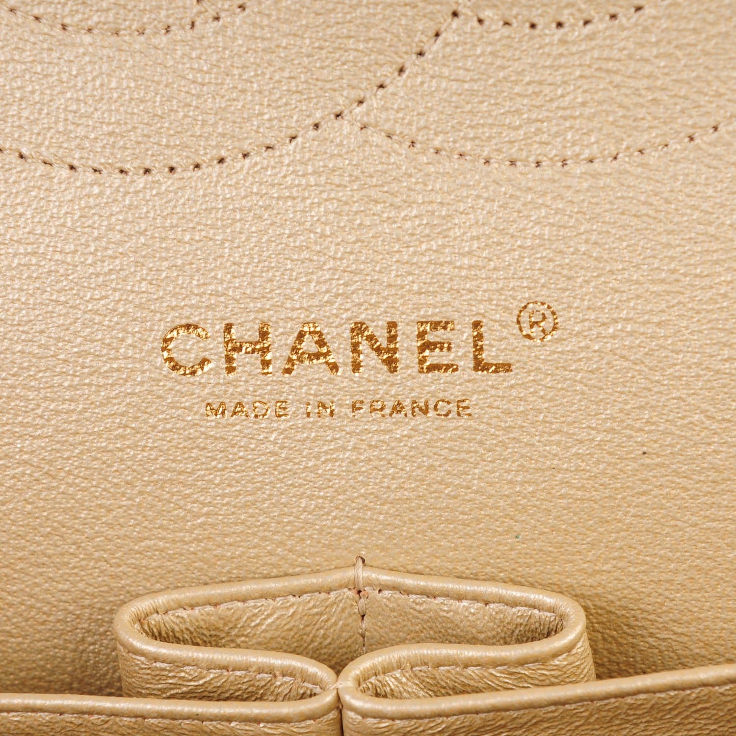 Chanel Metallic Lambskin Quilted Jumbo Double Flap Dark Grey 7 of 8
