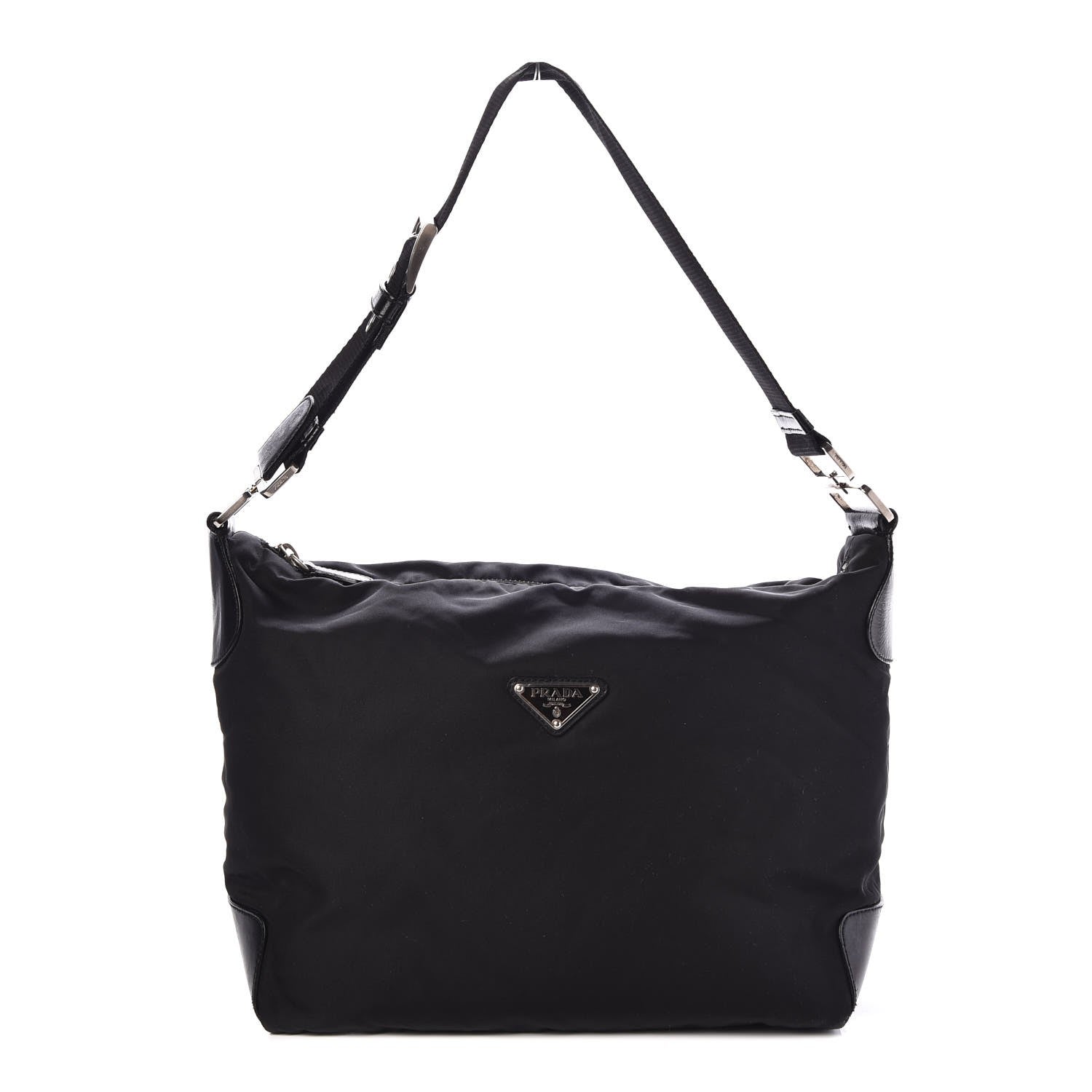 Prada Nylon Vela Shoulder Bag Black 1 of 7