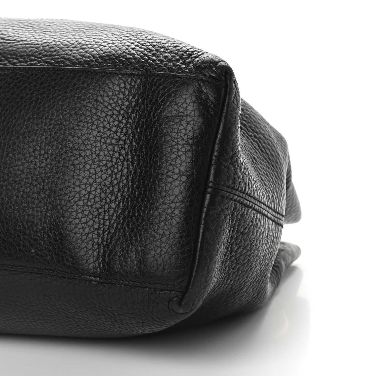 Gucci Pebbled Calfskin Medium Soho Chain Shoulder Bag Black 9 of 13