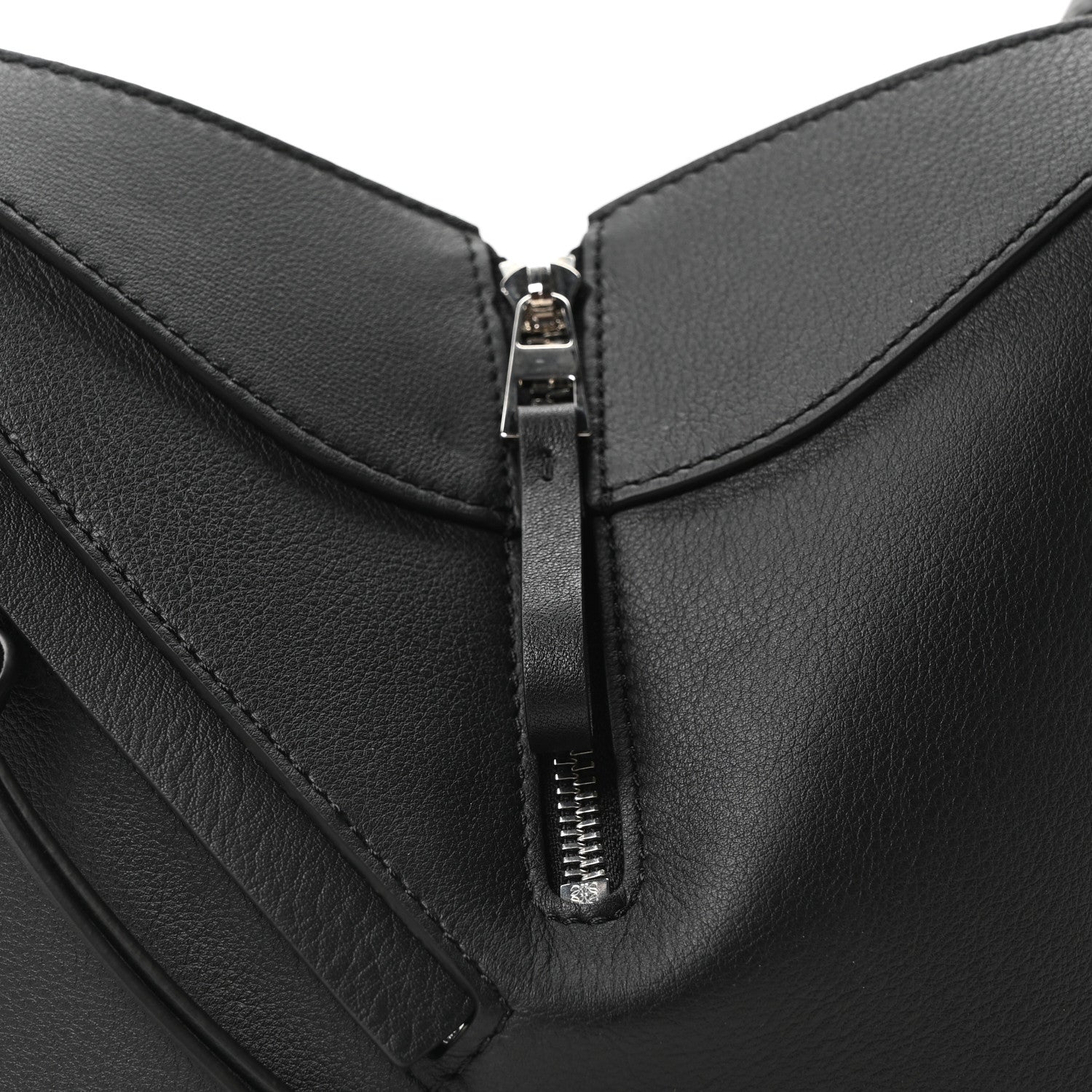 Loewe Soft Grained Calfskin Compact Hammock Shoulder Bag Black 8 of 10