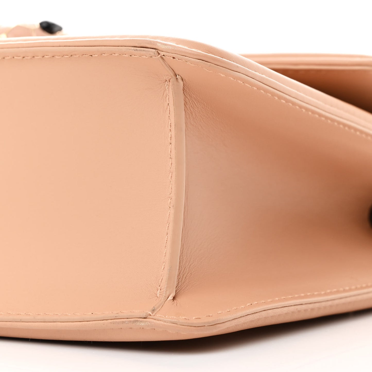 Quilted Nappa Smooth Calfskin Serpenti Forever Diamond Blast Sunshine Shoulder Bag Beige