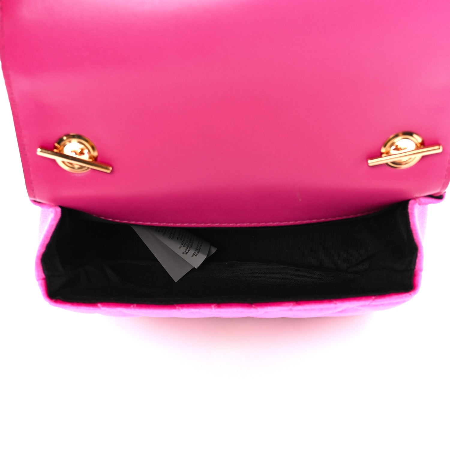 Versace Velvet Quilted Medusa Chain Crossbody Pink 5 of 11