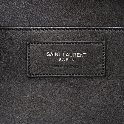 Saint Laurent Calfskin Crocodile Embossed Small Monogram Downtown Cabas Earth 5 of 20