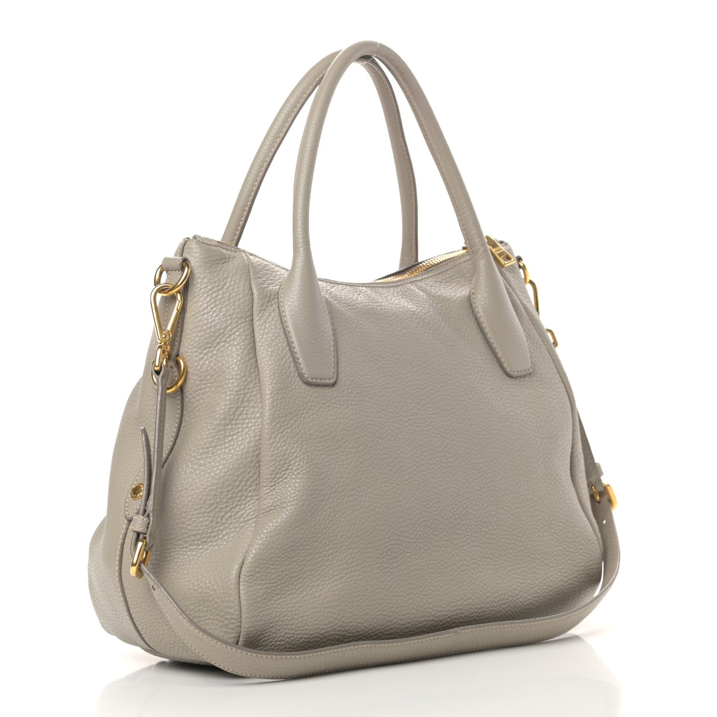 Vitello Daino Shoulder Bag Argilla
