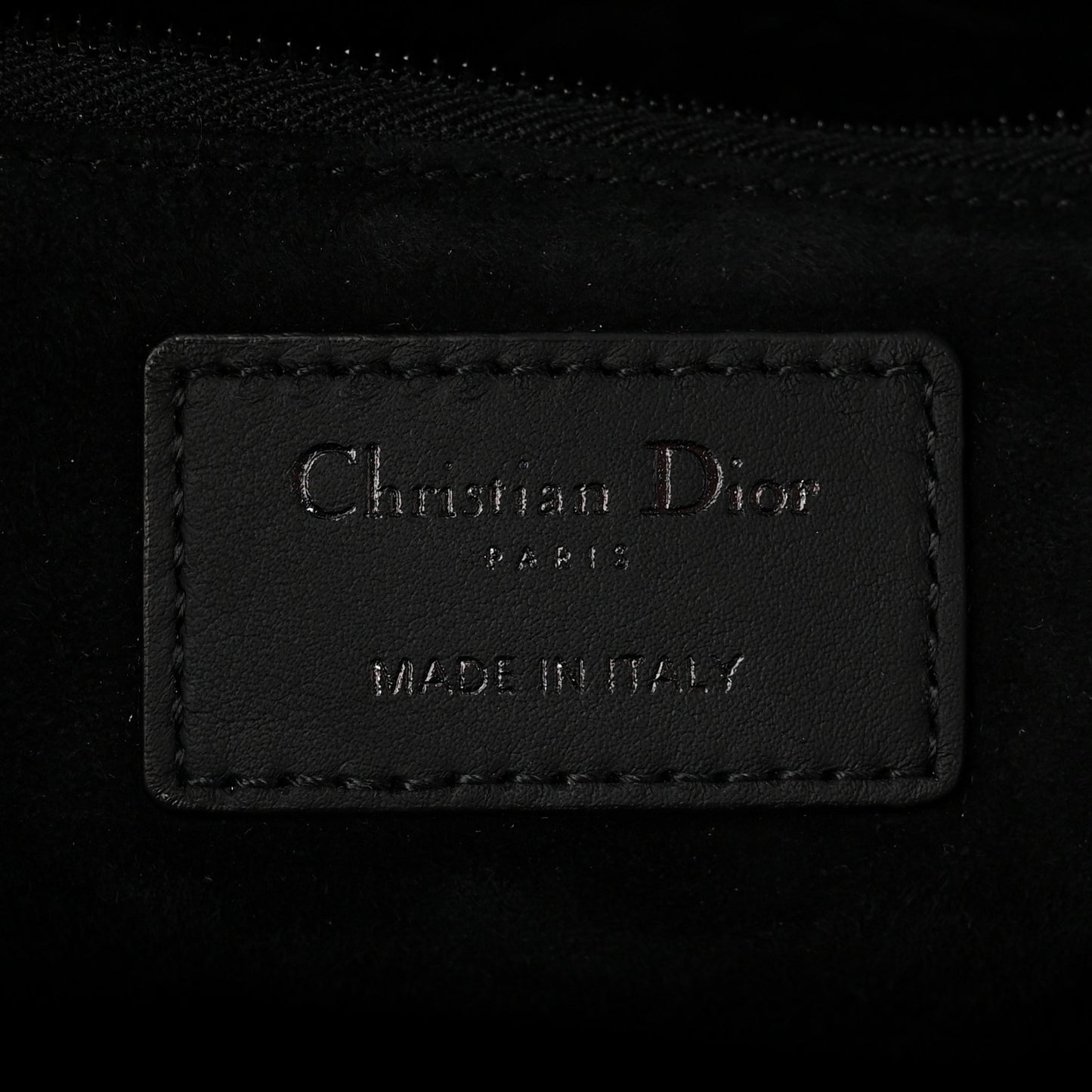 Ultra Matte Calfskin Cannage Large Lady Dior Black