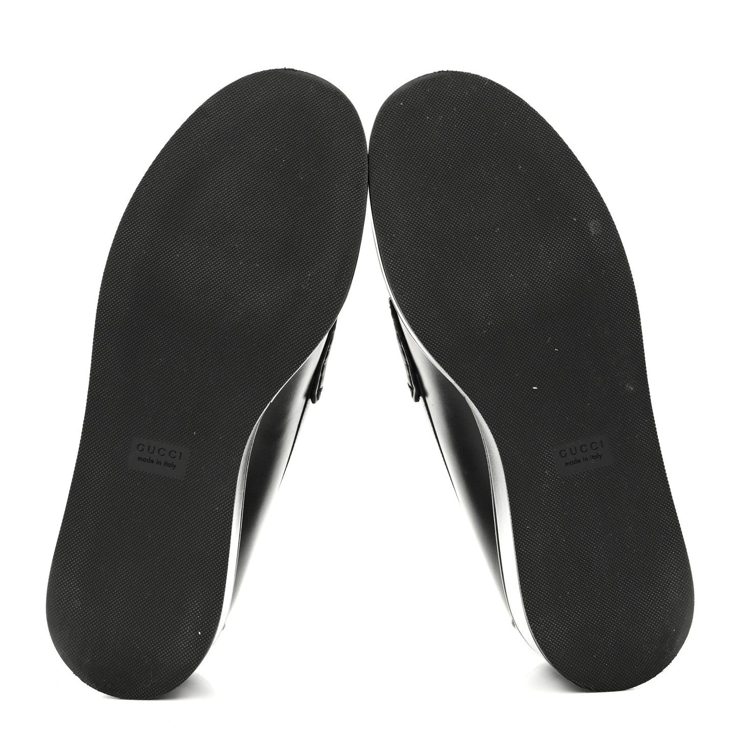 Kama Calfskin Horsebit Womens Wedge Platform Loafers 39 Black