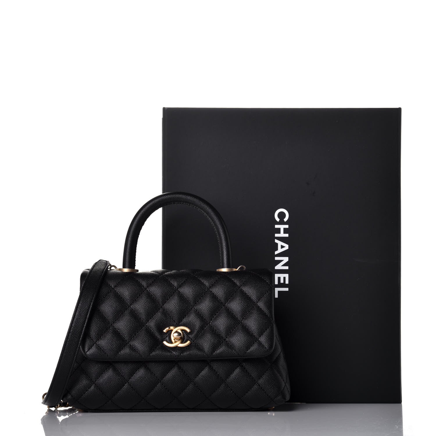 Chanel Caviar Quilted Mini Coco Handle Flap Black 11 of 11