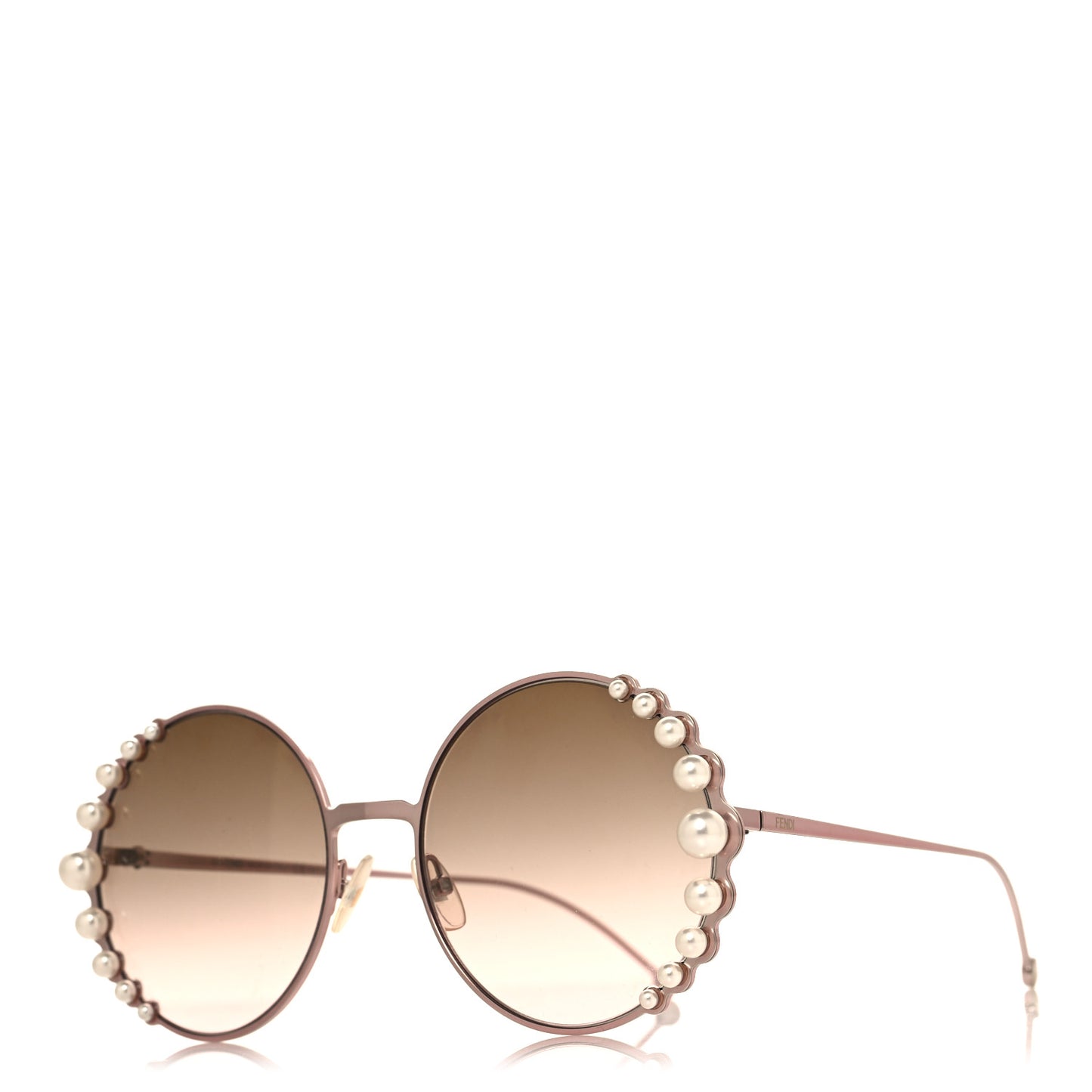 Metal Dots Round Sunglasses FF 0259/S Rose Gold