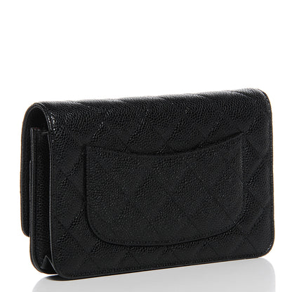 Chanel Caviar Quilted Wallet On Chain WOC Black 3 of 7