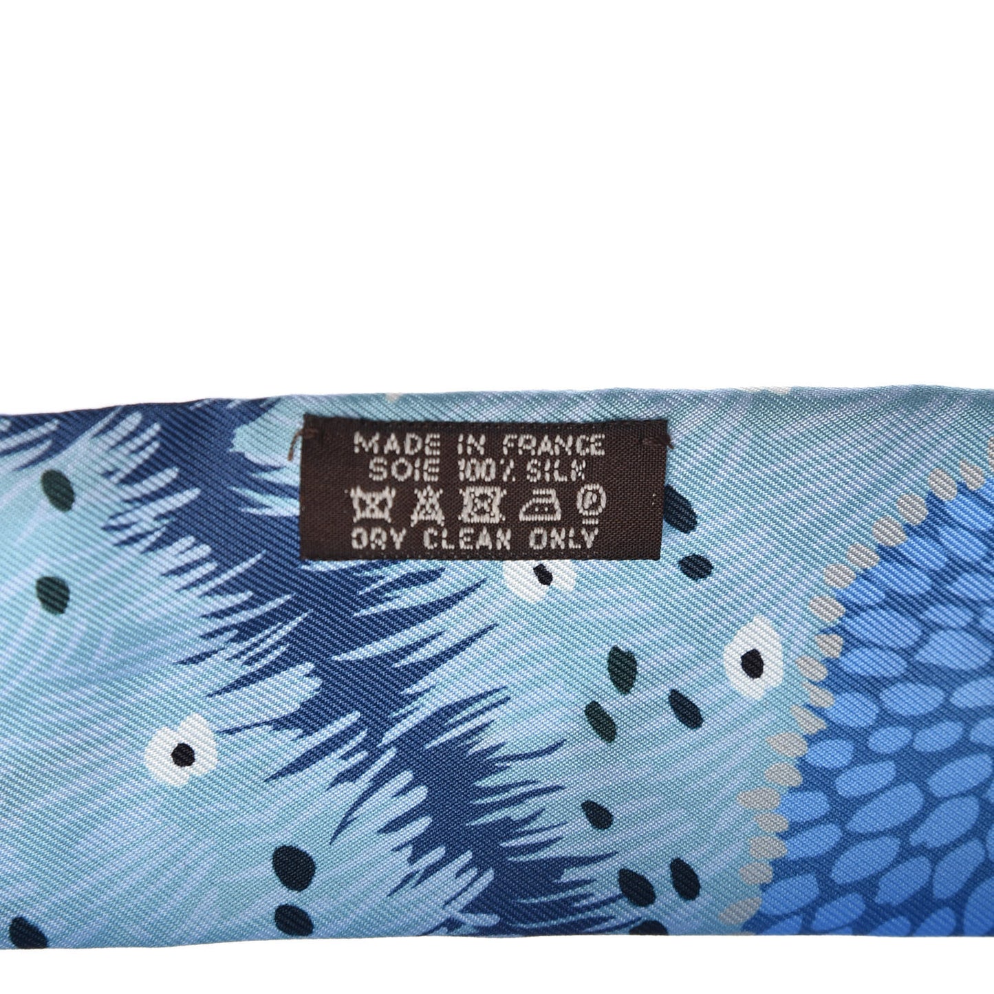 Silk Dans un Jardin Anglais Twilly Ciel Marine Brun