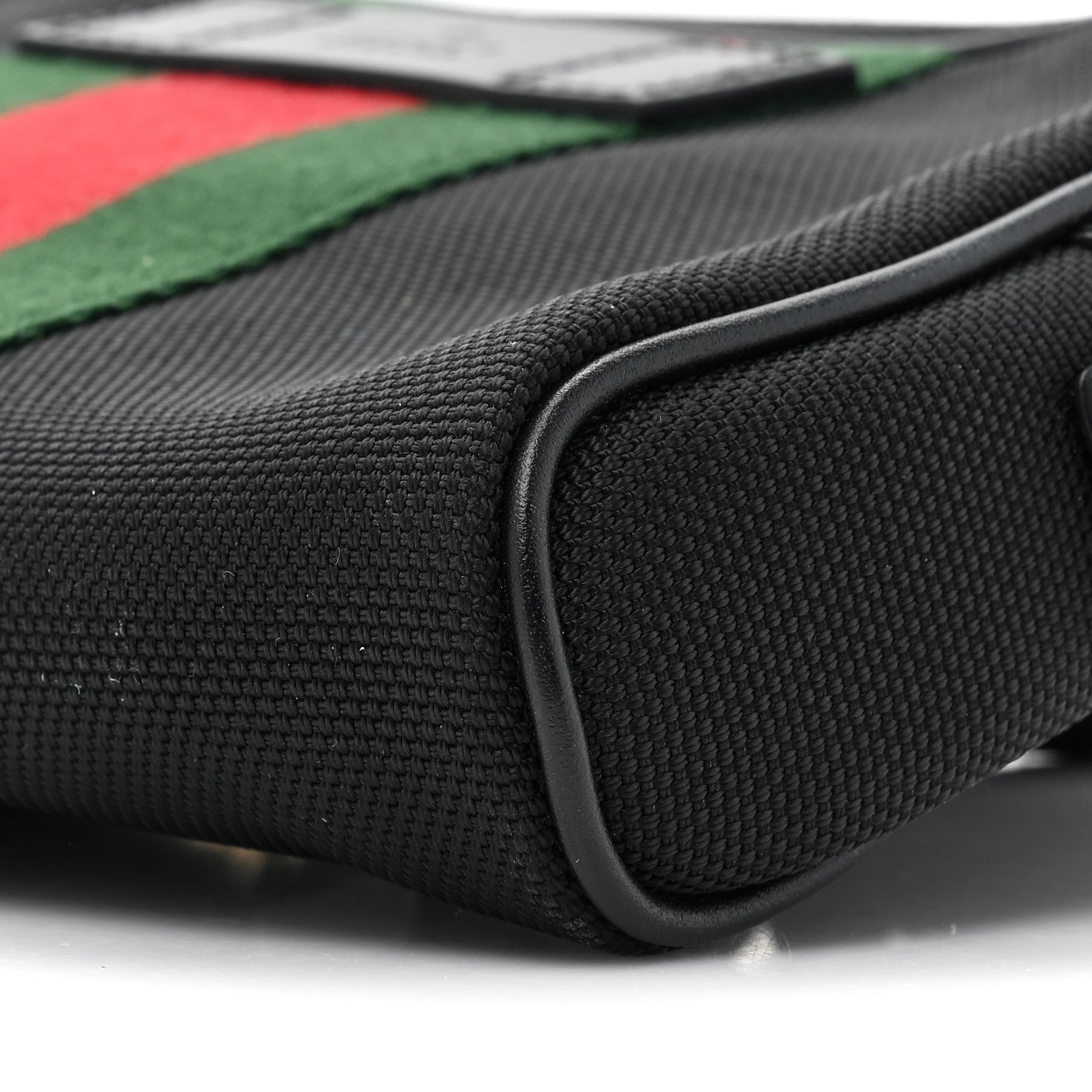 Gucci Canvas Web Slim Belt Bag Black 8 of 9