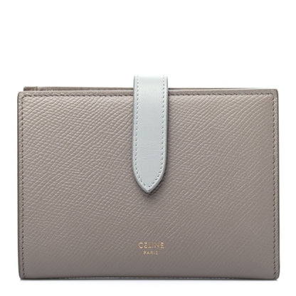 Celine Grained Calfskin Medium Multifunction Strap Wallet Pebble Mineral 1 of 10