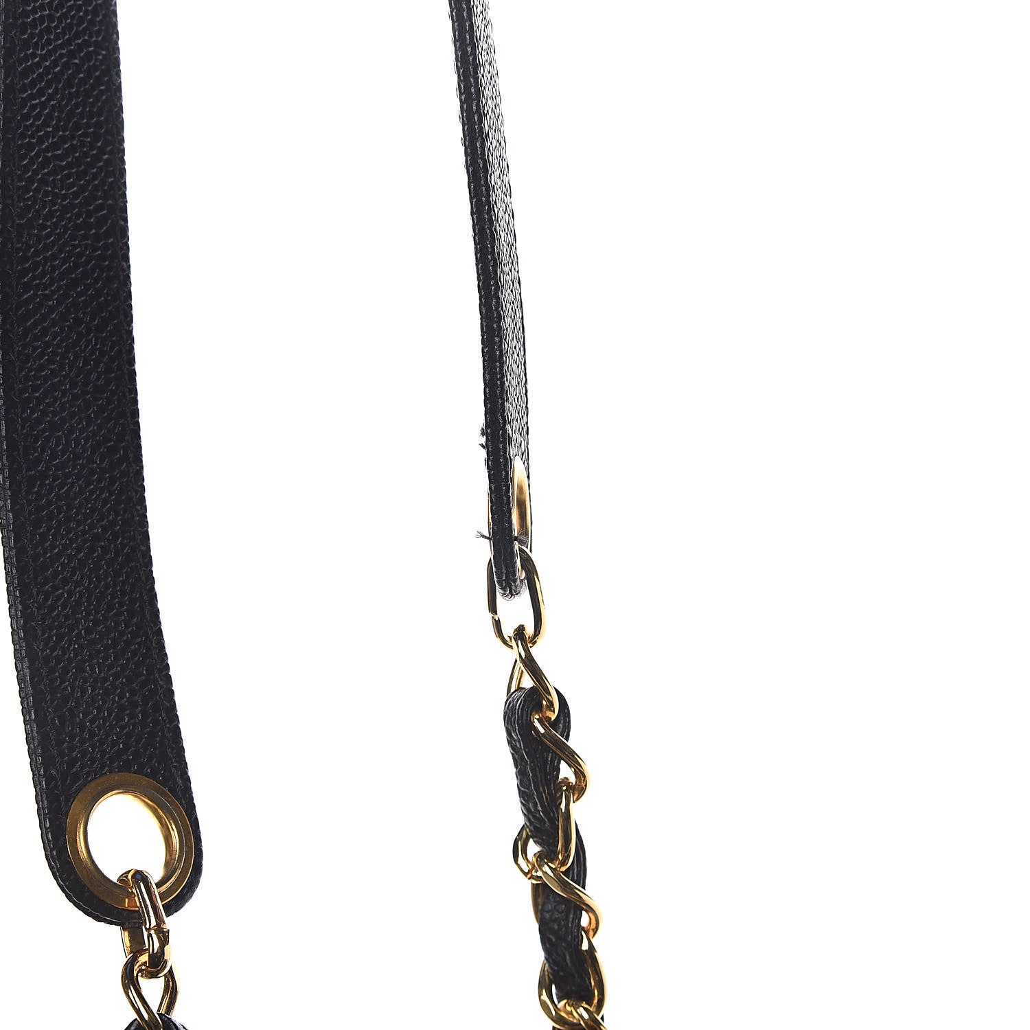 Chanel Caviar Large CC Shoulder Bag Black 10 of 15